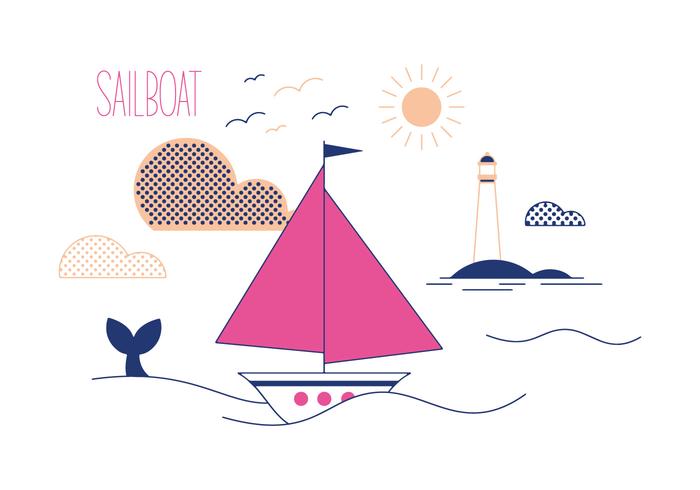 700x490 Sail Boat Vector