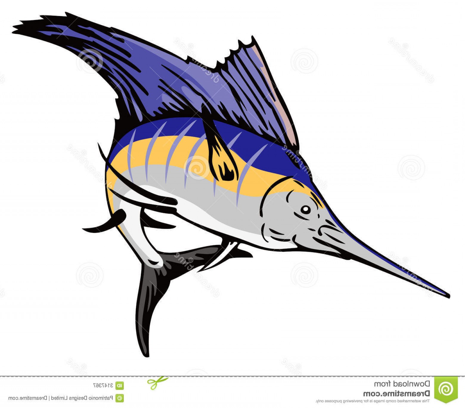 Sailfish Vector at Vectorified.com | Collection of Sailfish Vector free ...