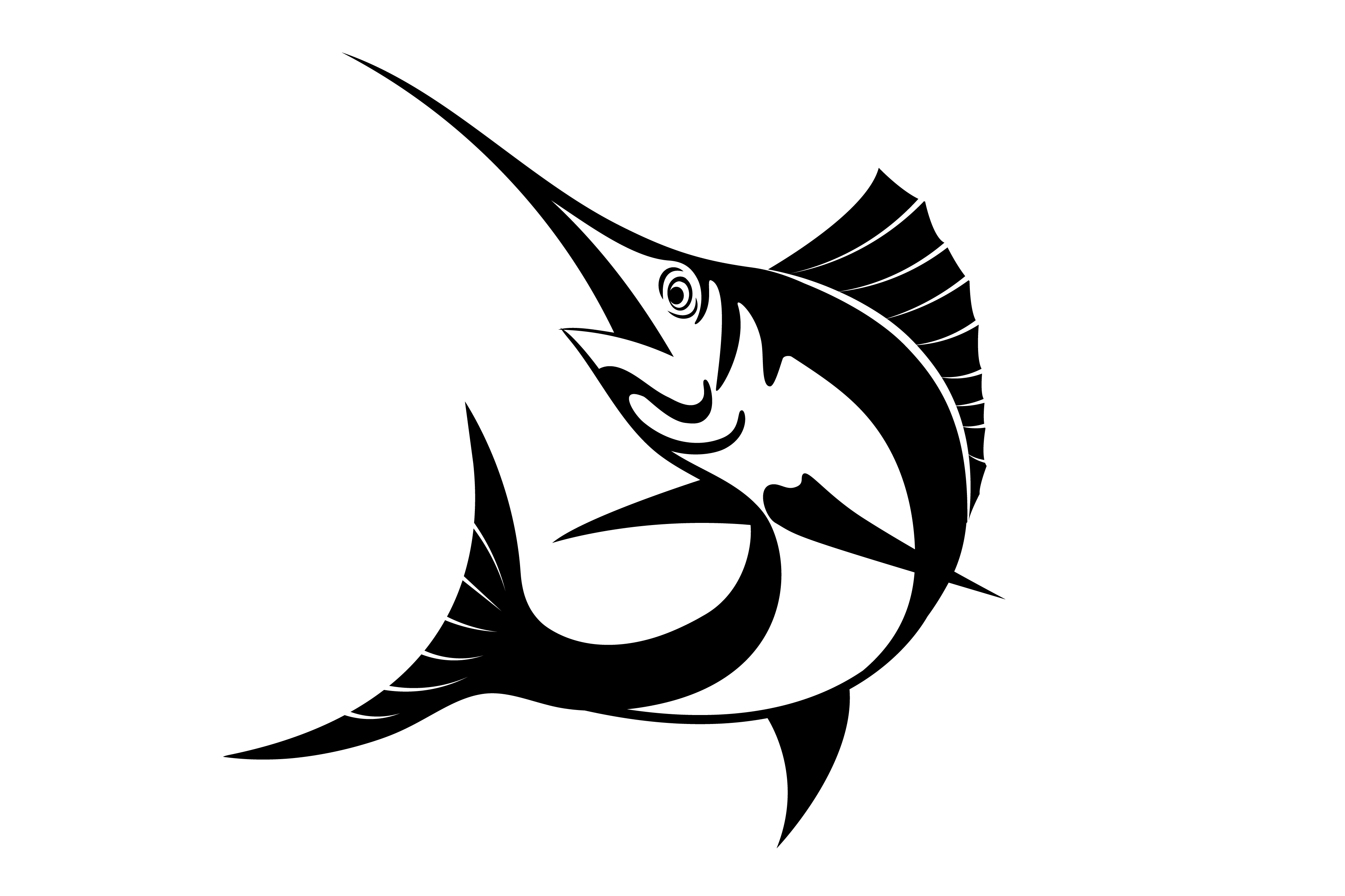 3750x2500 Sailfish Free Vector Art