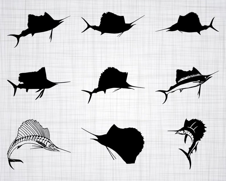 794x635 Sailfish Bundle Sailfish Sailfish Clipart Etsy