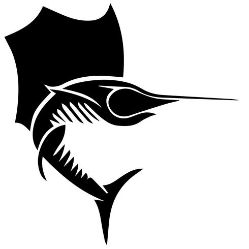 490x490 Swordfish And Sailfish Vector