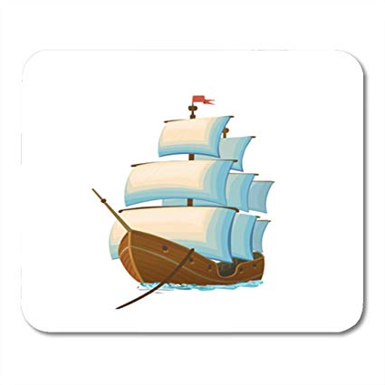 425x425 Semtomn Gaming Mouse Pad Pirate Sailing Ship Vector