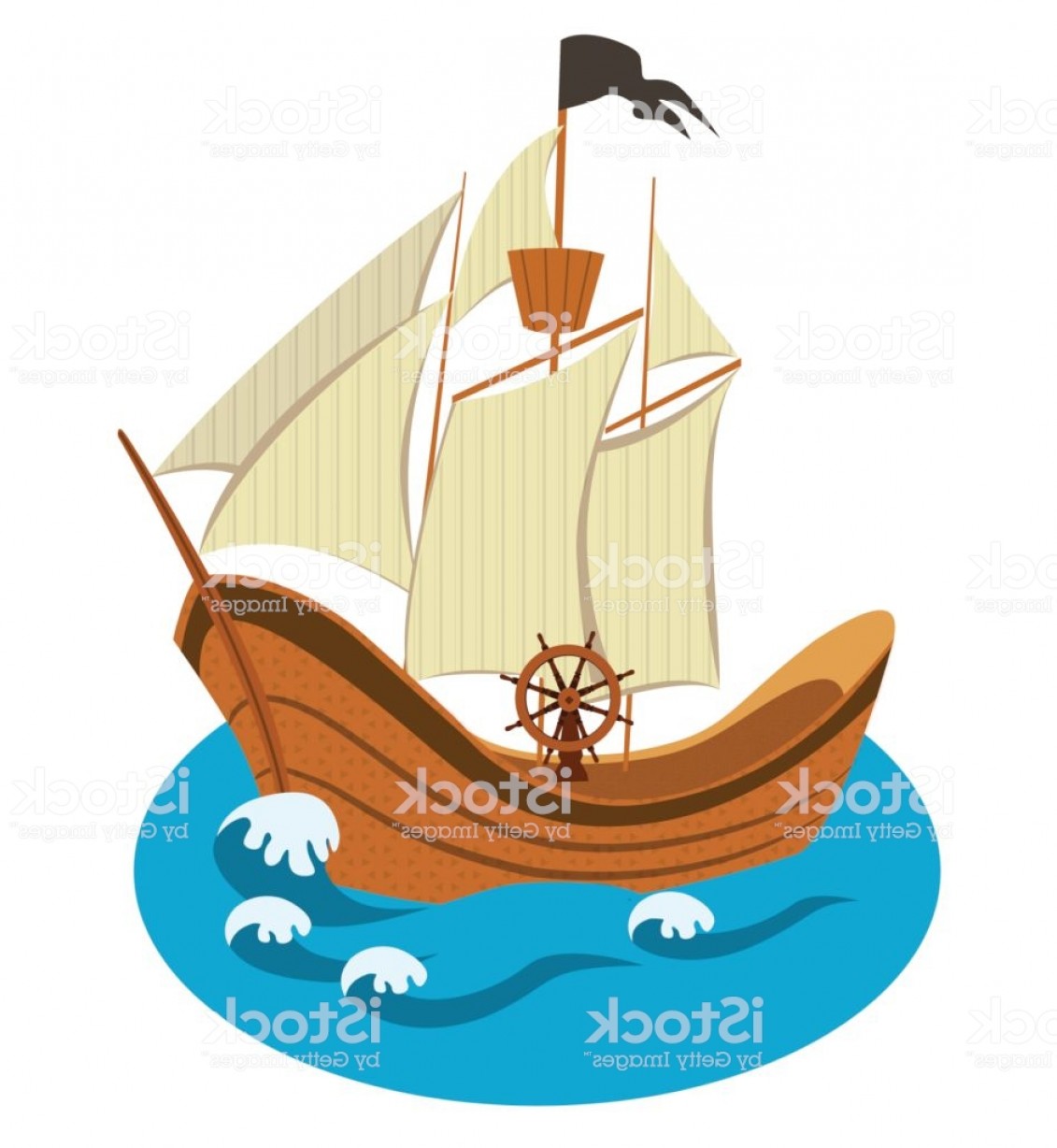 1131x1228 Sailing Ship Vector Illustration Isolated On A White Background Gm