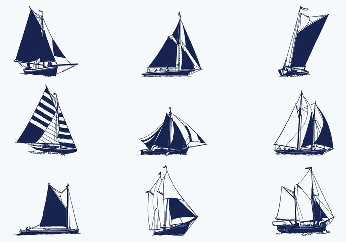700x490 Sailing Ship Vector Pack