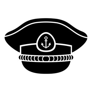 300x300 Sailor Cap Icon Simple Illustration Of Sailor Cap Vector Icon