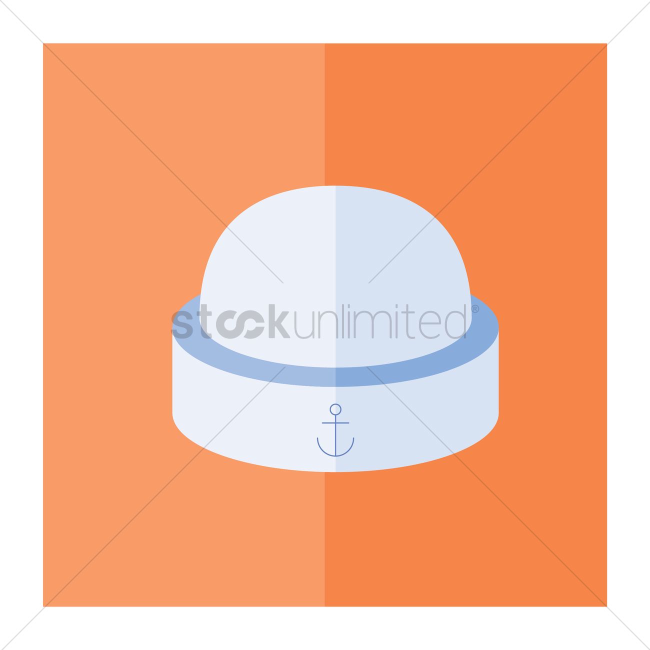 1300x1300 Sailor Hat Vector Image