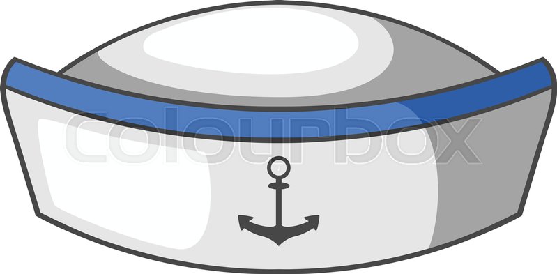 799x393 Sailor Hat Icon Cartoon Illustration Stock Vector Colourbox