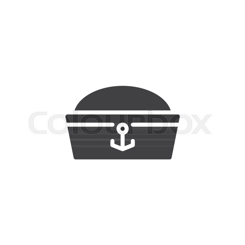 800x800 Sailor Hat Vector Icon Filled Flat Stock Vector Colourbox