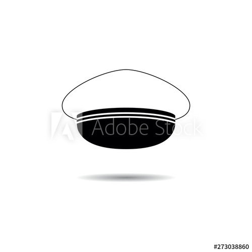 500x500 Captain And Sailor Hat Vector