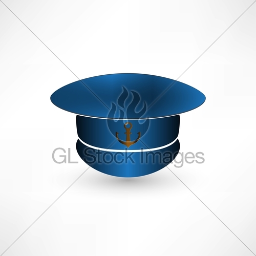 500x500 Captain Hat Icon Sailor Cap Vector Icon Gl Stock Images