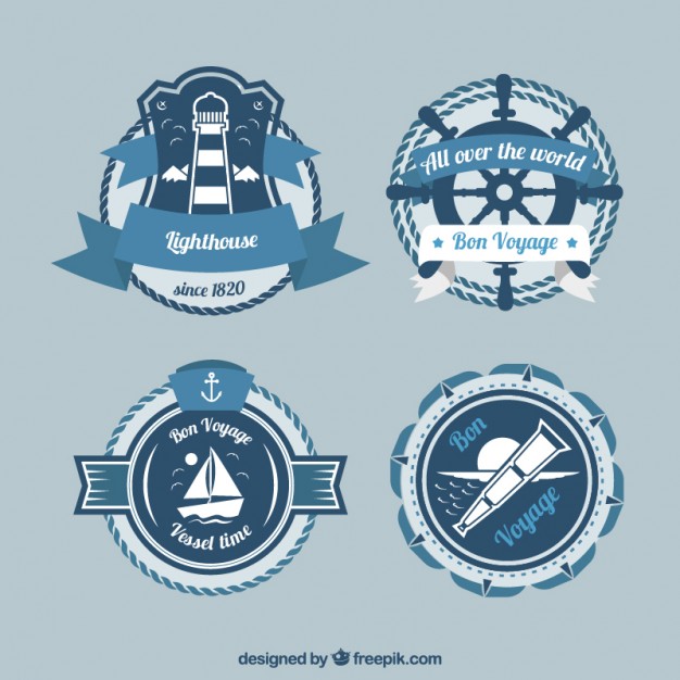 Sailor Logo Set Vector Free Download 626x626 Sailor Logo Set Vector Free Download