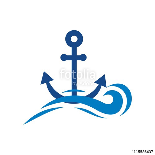 Anchor Sailor Logo Design Vector Stock Image And Royalty Free 500x500 Anchor Sailor Logo Design Vector Stock Image And Royalty Free