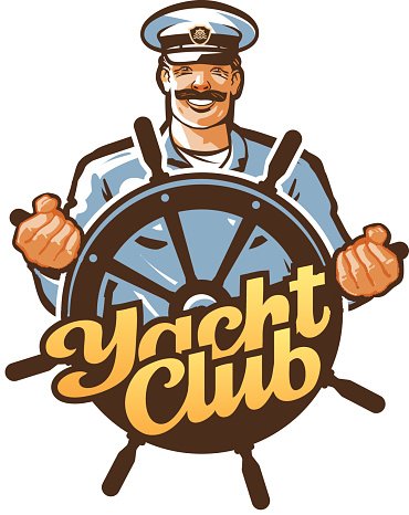 Yacht Club Vector Ship Captain, Sailor Or Helm, Steering Stock 370x466 Yacht Club Vector Ship Captain, Sailor Or Helm, Steering Stock