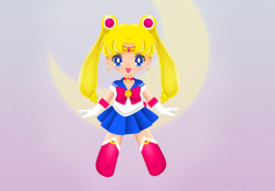 400x277 Draw A Vector Sailor Moon In Adobe Illustrator