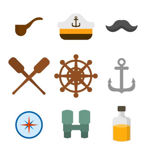490x490 Flat Sailor Vectors