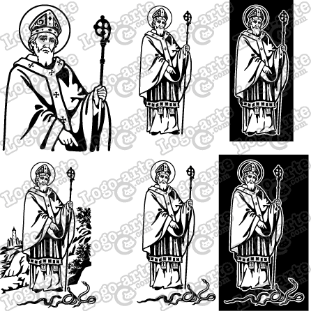 Saint Patrick Vector For Cutting Plotter And Engraving 446x446 Saint Patrick Vector For Cutting Plotter And Engraving
