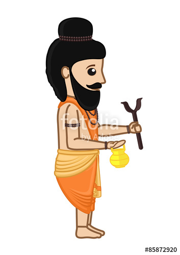 Cartoon Indian Saint Character Stock Image And Royalty Free 353x500 Cartoon Indian Saint Character Stock Image And Royalty Free