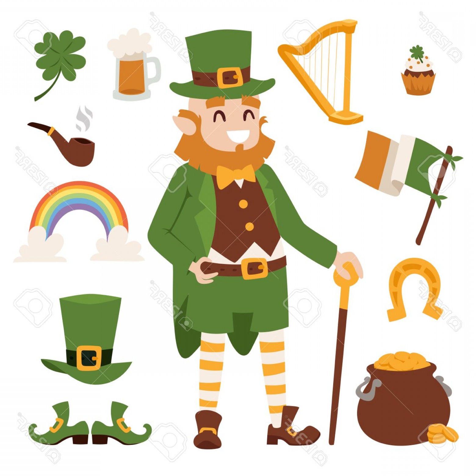 Photostock Vector St Patrick S Day Vector Icons St Patricks Day 1560x1560 Photostock Vector St Patrick S Day Vector Icons St Patricks Day