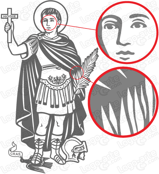 Saint Expeditus Vector For Cutting Plotter, Engraving And Printing 533x581 Saint Expeditus Vector For Cutting Plotter, Engraving And Printing