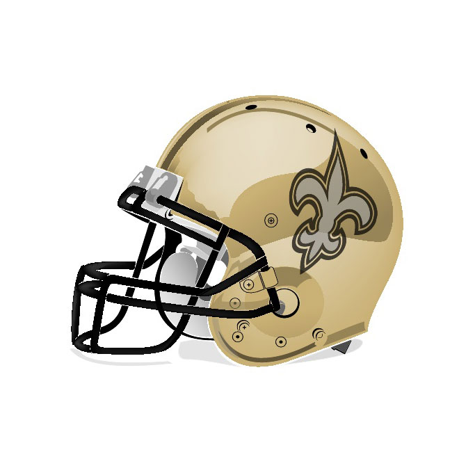 660x660 New Orleans Saints Helmet Free Vector