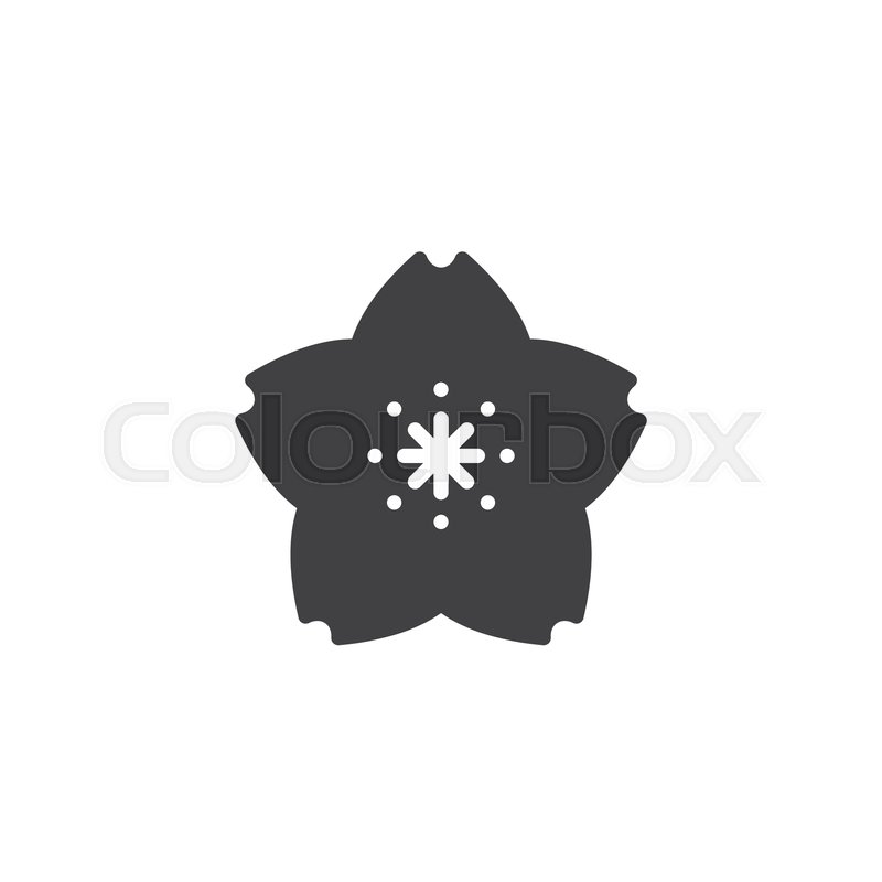 Sakura Flower Vector Icon Filled Flat Stock Vector Colourbox 800x800 Sakura Flower Vector Icon Filled Flat Stock Vector Colourbox
