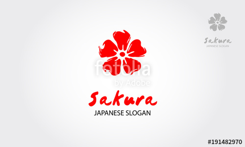 500x300 Sakura Japanese Logo Template This Is A Minimalist Modern Logo