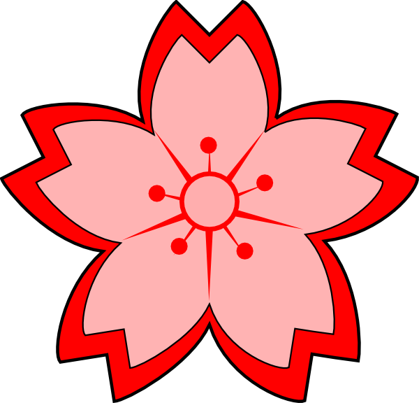 600x576 Sakura Clip Art