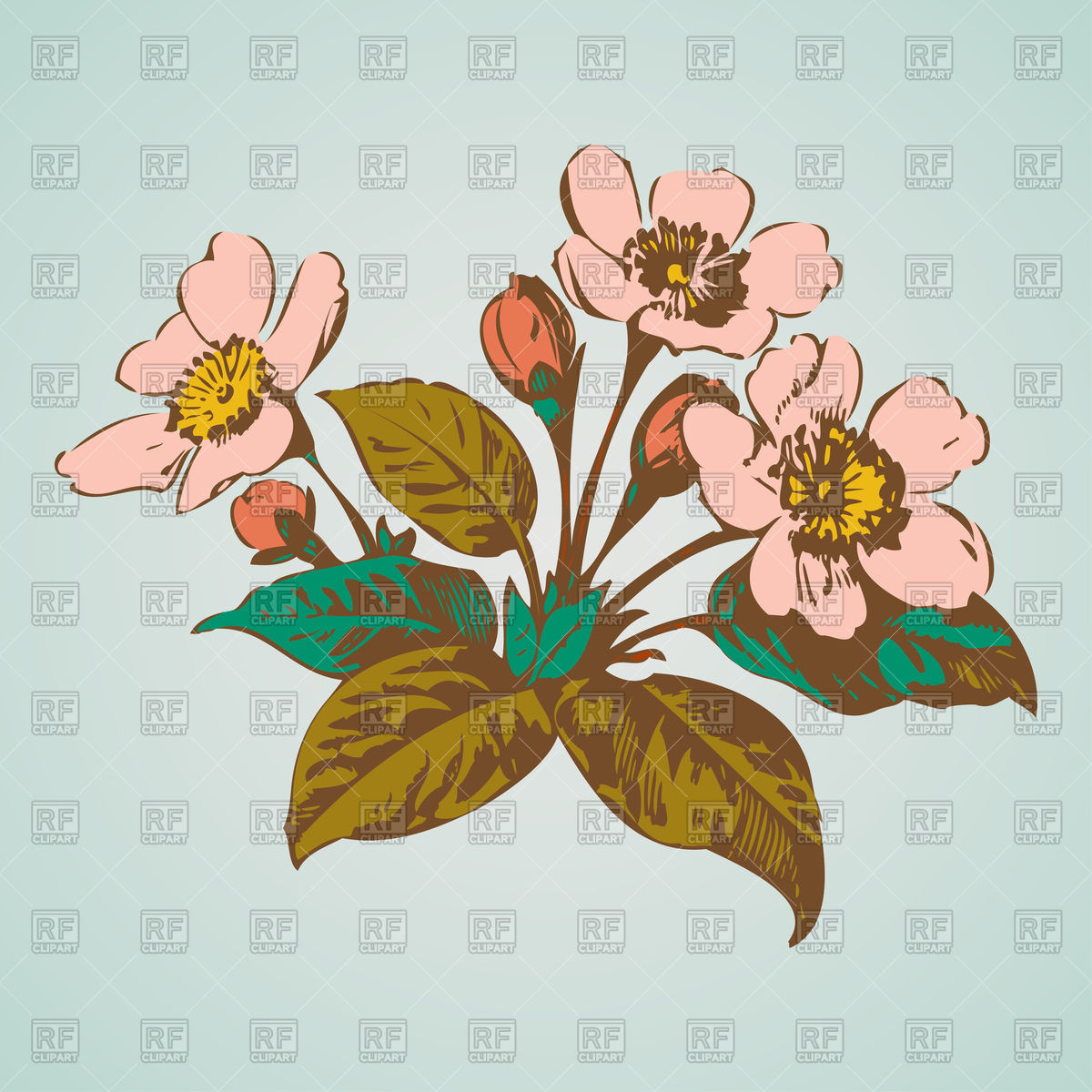 1200x1200 Cherry Branches With Flowers