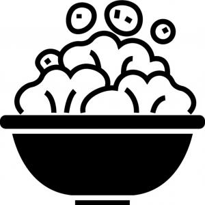 300x300 Salad Bowl Icon Black Sign Vector Hoodamathrun
