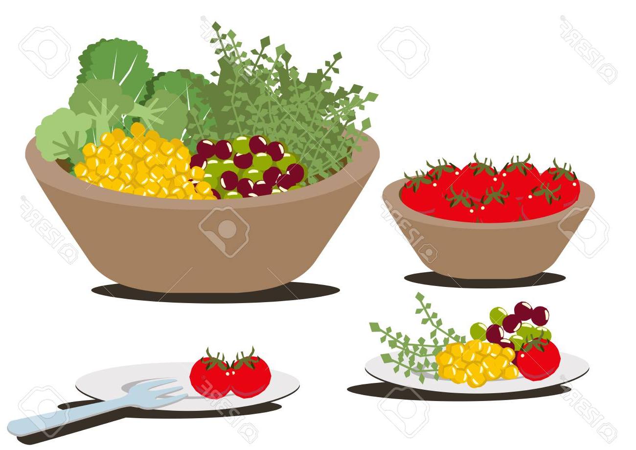 1300x919 Best Free Salad In A Bowl Clip Art Drawing Free Vector Art