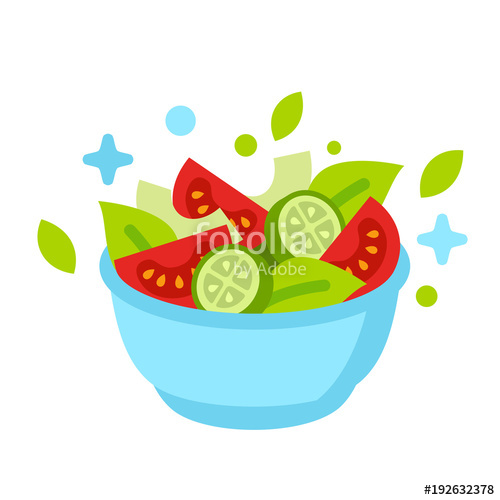 500x500 Salad Bowl On White Background Stock Image And Royalty Free