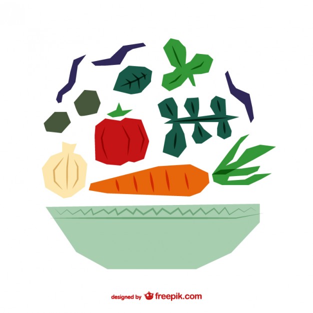 626x626 Polygonal Salad Vector Free Download