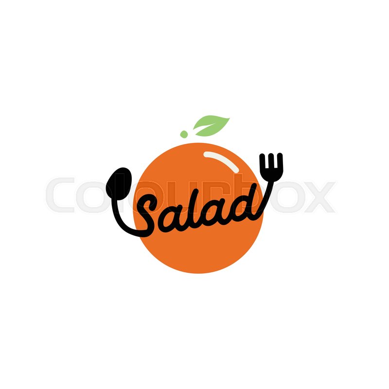 800x800 Logo Salad Restaurant Vector Icon Stock Vector Colourbox