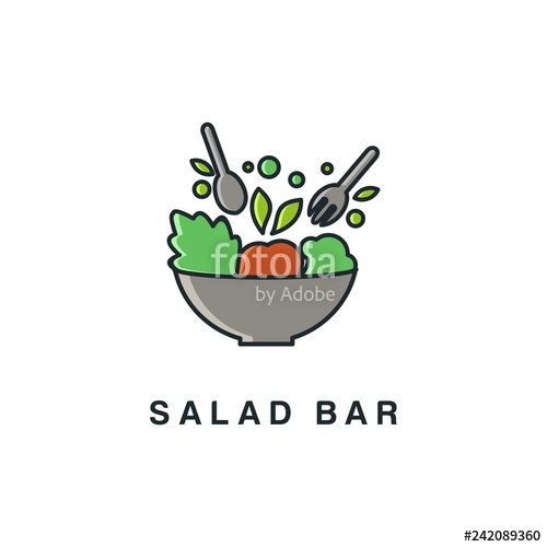 500x500 Salad Vector Designs Collection