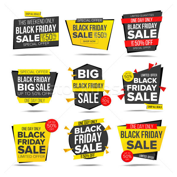 600x600 Black Friday Sale Banner Vector Friday Advertising Element