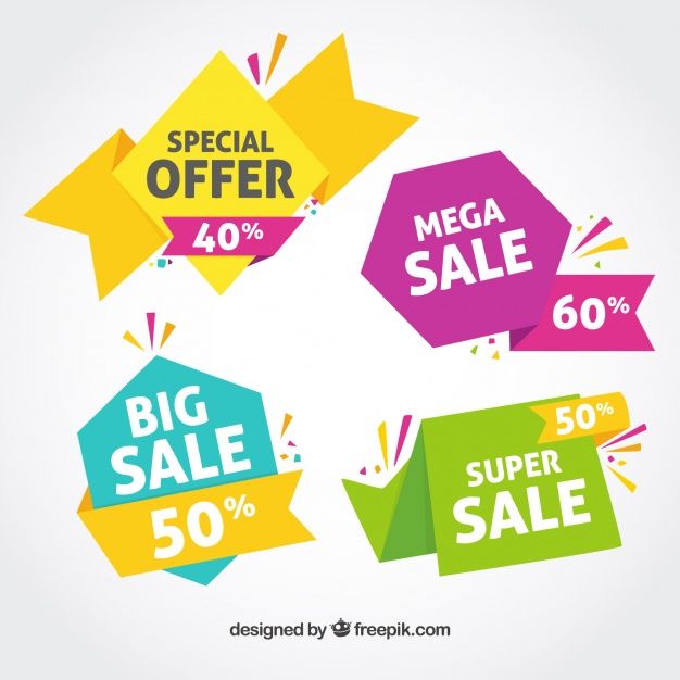 626x626 Colorful Sales Banner Free Vector Vectors Sale Banner, Vector