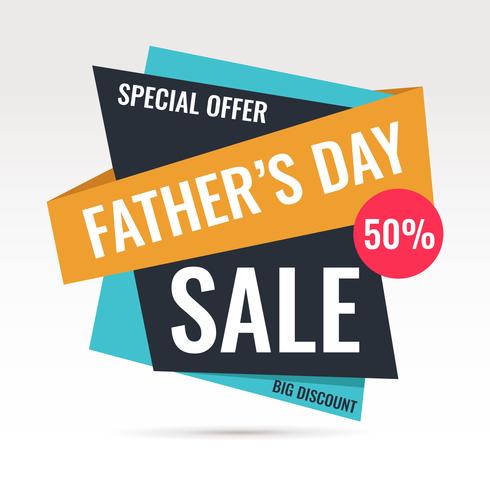 490x490 Father's Day Sale Banner Vector