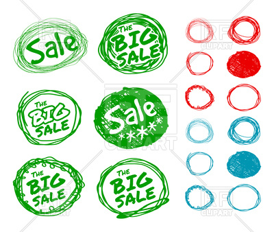 400x338 Hand Drawn Forms For Sale Stickers Vector Image Of Design Elements
