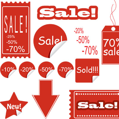400x400 Retro Sale Stickers Free Vectors Ui Download