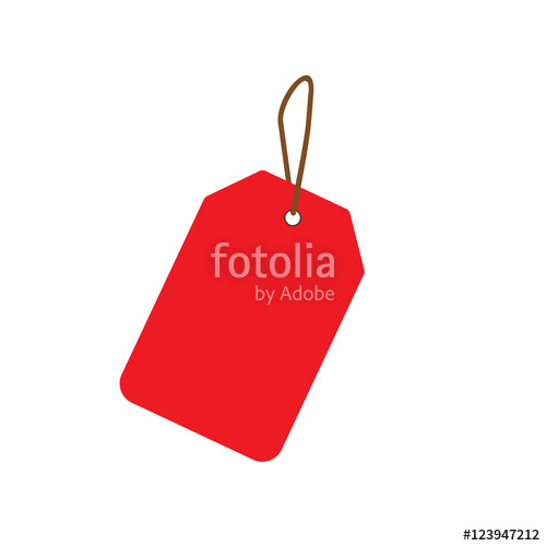Empty Red Sale Price Tag Sale Tag Vector Illustration Stock 500x500 Empty Red Sale Price Tag Sale Tag Vector Illustration Stock