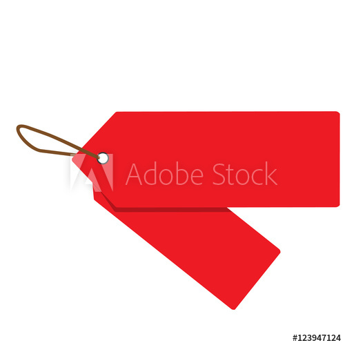 Empty Red Sale Price Tags Set Sale Tag Vector Illustration 500x500 Empty Red Sale Price Tags Set Sale Tag Vector Illustration