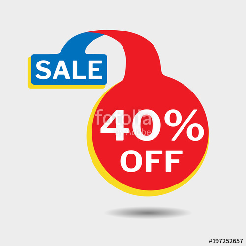 Off Discount Sticker, Isolated Sale Tag Vector Illustration 500x500 Off Discount Sticker, Isolated Sale Tag Vector Illustration