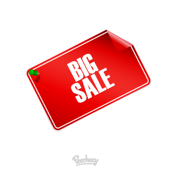 Big Sale Tag Free Vector 600x600 Big Sale Tag Free Vector