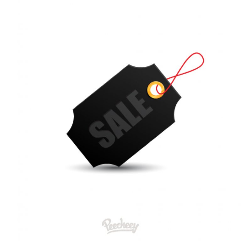 768x769 Fancy Black Sale Tag Free Vector Peecheey