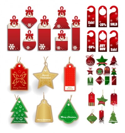 399x425 Christmas Sales Discount Tag Vector Vector Christmas Free Vector