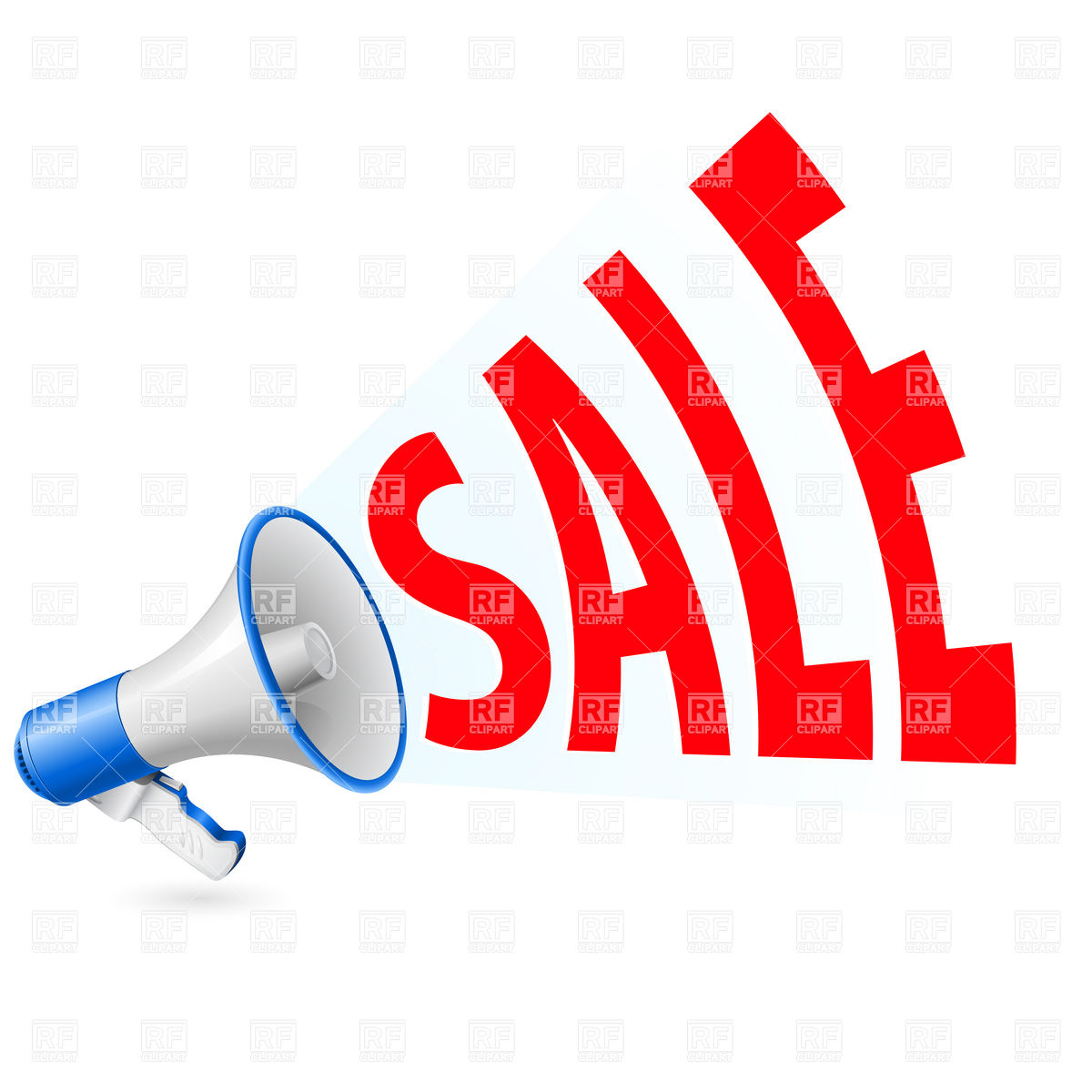 1200x1200 Sale Megaphone Vector Image Of Objects Dvarg