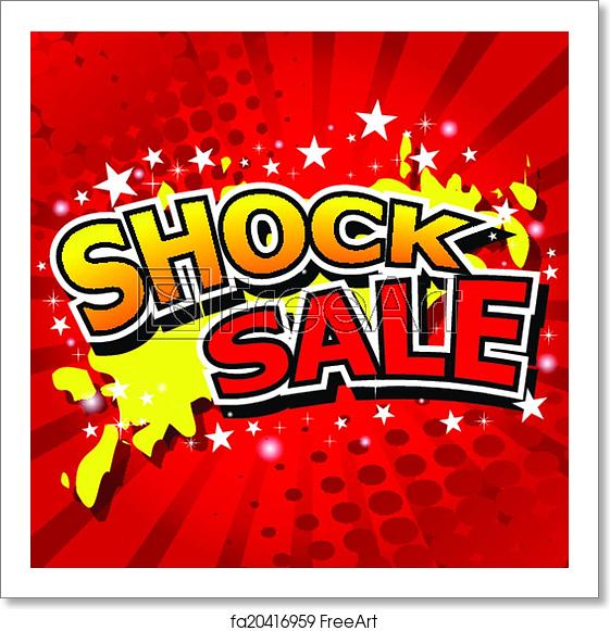 561x581 Free Art Print Of Shock Sale Vector Illustrator Freeart