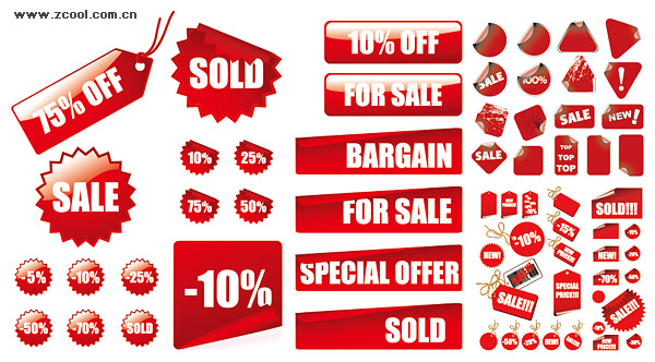 600x332 Vector Red Decoration Materials Sales Price Over Millions