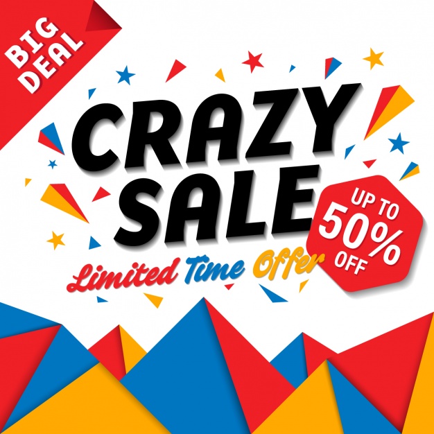 626x626 Crazy Sales Vector Free Download