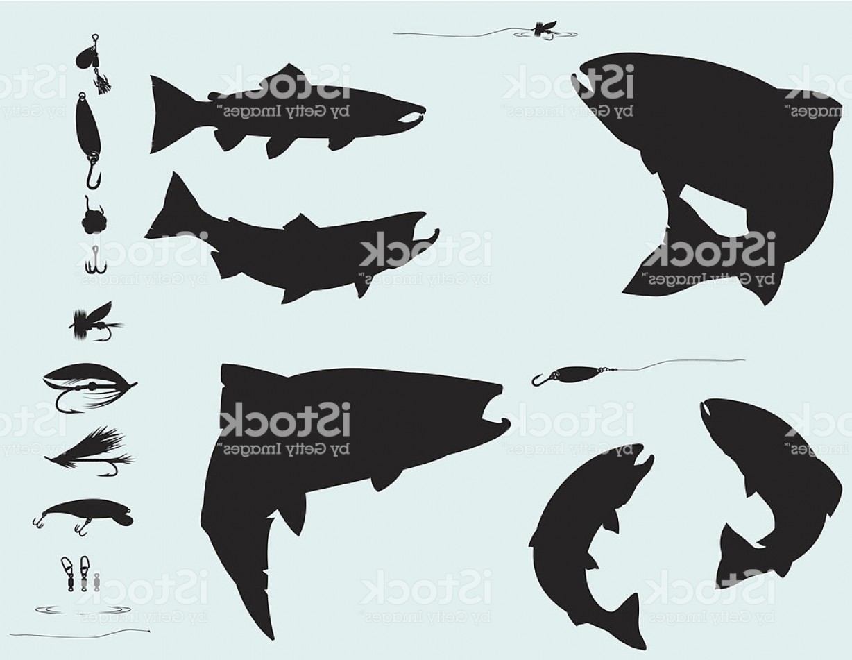 1228x951 Salmon And Trout Fishing Silhouette Set Gm Soidergi